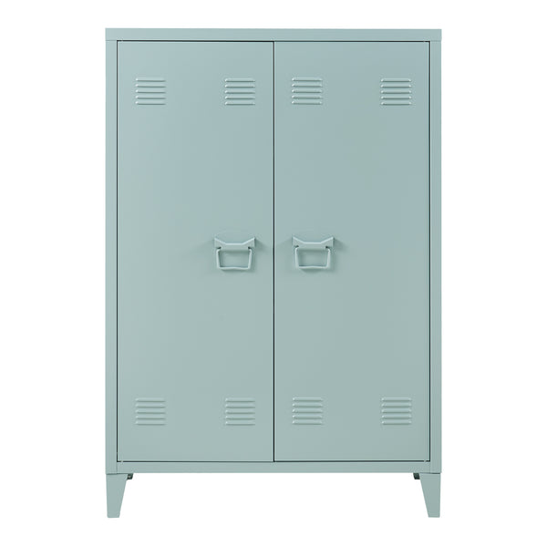 Metallschrank Oripää - 110x75x33cm - Graublau