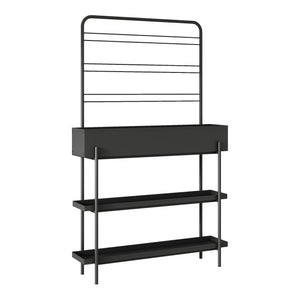 Outdoor Pflanzenständer Aalsmeer Metall 154x96x24 cm Schwarz [casa.pro]