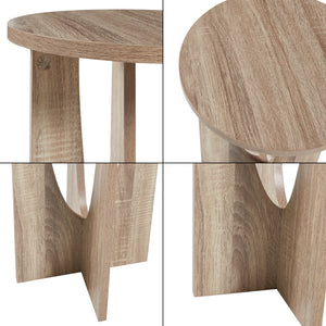 Beistelltisch Rindal 38x56,5 cm Eichenoptik [en.casa]