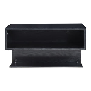 Wandregal Gauldal 57x30x32 cm Schwarz [en.casa]