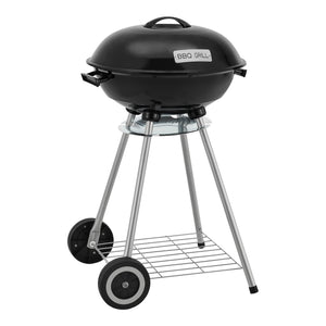 Rundgrill Apricena 80x49x47cm Schwarz [casa.pro]