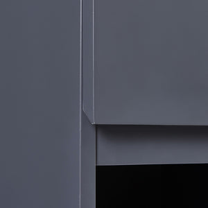 Hängeschrank Overath 30x30x60 cm Grau [en.casa]