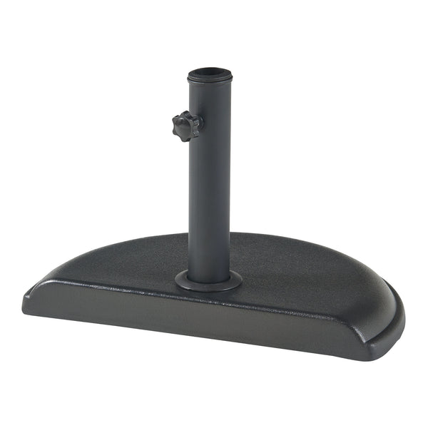 Sonnenschirmständer Bisenti Beton 45x29x4,5 cm Schwarz 10 kg [casa.pro]