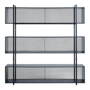 Standregal Randaberg 180x180x33 cm Schwarz [en.casa]