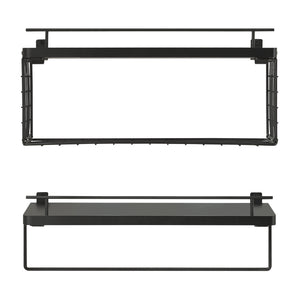 Wandregal Vik 2er Set Schwarz [en.casa]