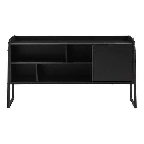 Fernsehschrank Storfjord 120x34x63 cm Schwarz [en.casa]