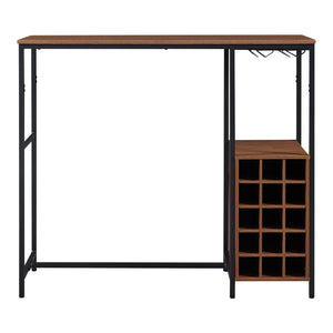 Bartisch Trøndelag 120x40x105 cm mit Weinregal für 15 Flaschen [en.casa]