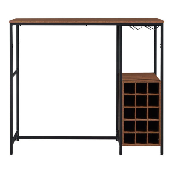 Bartisch Trøndelag 120x40x105 cm mit Weinregal für 15 Flaschen [en.casa]