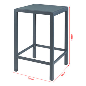 Bartischset Avise 3-tlg. Aluminium [casa.pro]