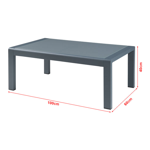 Outdoor-Bank mit Tisch Avise Aluminium [casa.pro]