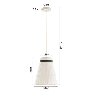Hängeleuchte Broughton Weiß [lux.pro]