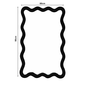Wandspiegel Koster 90x60 cm Schwarz [en.casa]