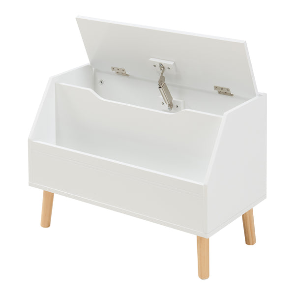 Spielzeugkiste Aavanrar 60x30x43 cm Weiß [en.casa]