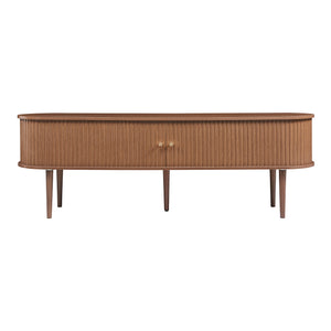 Fernsehschrank Mapia 166x40x55 cm Walnussoptik [en.casa]