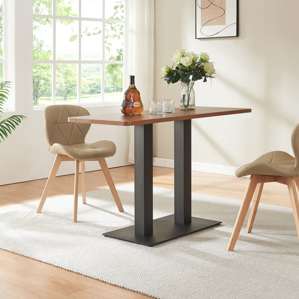 Tischgestell Vadejord Stahl 70x40x73 cm Schwarz [en.casa]