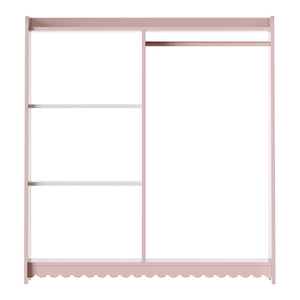 Kindergarderobe Vestnes 90x80x38 cm Cotton Candy/Weiß [en.casa]