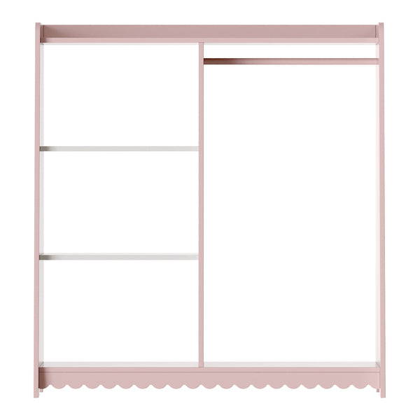 Kindergarderobe Vestnes 90x80x38 cm Cotton Candy/Weiß [en.casa]