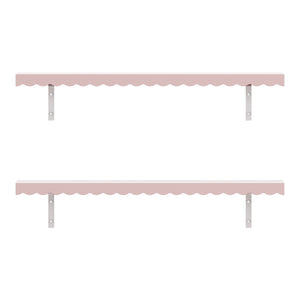 Kinder-Wandregal 2er Set Vestnes 80x17x4 cm Cotton Candy [en.casa]