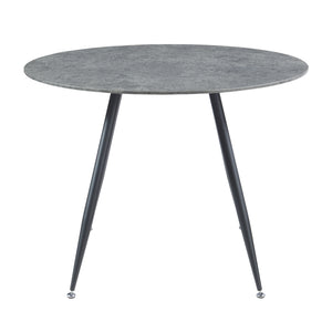 Essgruppe Fitjar 5-teilig Betonoptik/Dunkelgrau [en.casa]