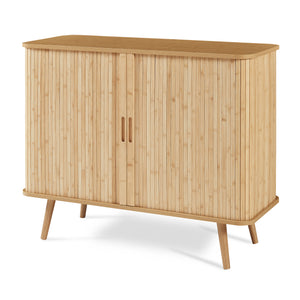Beistellschrank Nordkapp 100x40x80 cm Bambus [en.casa]