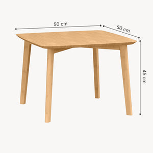 Beistelltisch Haad 45x50x50 cm Bambus Natur [en.casa]