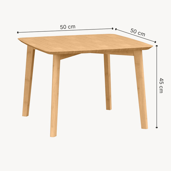 Beistelltisch Haad 45x50x50 cm Bambus Natur [en.casa]