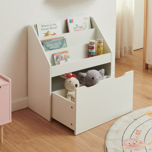 Kinderregal Sirlstalo 70x63x30 cm Weiß [en.casa]