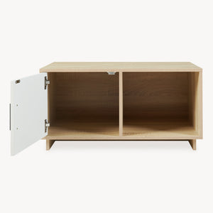 Couchtisch Kenta 80x45x40 cm Sonoma-Eicheoptik/Weiß [en.casa]