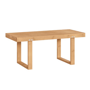 Sitzbank Aarela 91x41x38 cm Bambus [en.casa]