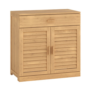 Schuhschrank Aarela 67x66x34 cm Bambus [en.casa]