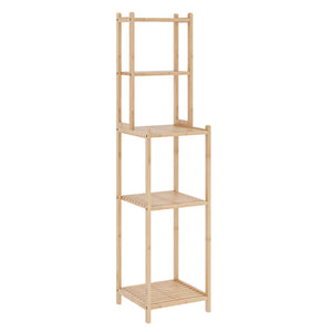 Badregal Anun 128x30x30 cm Bambus Natur [en.casa]