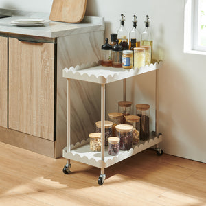 Servierwagen Bolmanralu 60x61x31 cm Grau [en.casa]