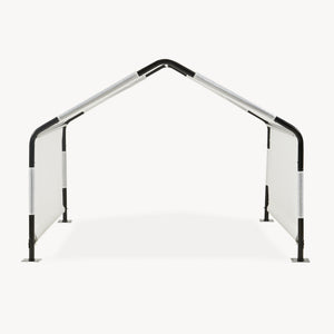 Outdoor Hundezelt Valevali 122x122x90 cm Schwarz/Weiß [en.casa]