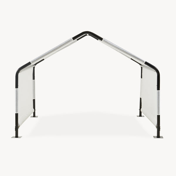Outdoor Hundezelt Valevali 122x122x90 cm Schwarz/Weiß [en.casa]
