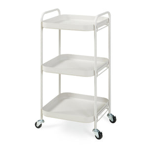 Servierwagen Kelevn 67x33x31 cm Stahl Grau [en.casa]