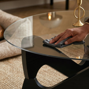 Couchtisch Reypio Ø70x35 cm Schwarz/Grau [en.casa]
