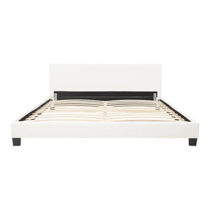 Kunstlederbett Albacete 160x200cm Weiß Corium