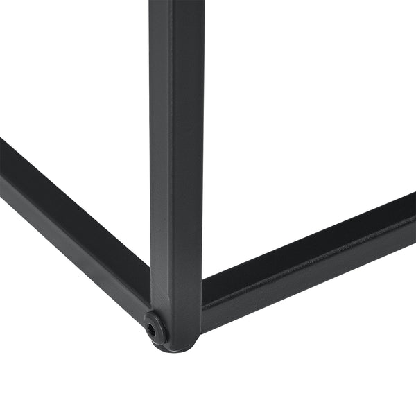 Couchtisch Nyker 47x100x50 cm Industriedesign Schwarz en.casa