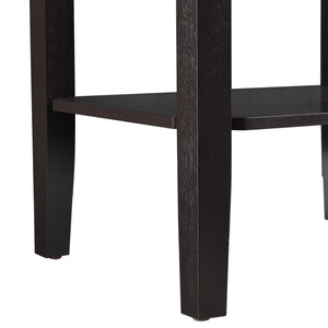 Beistelltisch Thun 74x38x30 cm MDF Kaffeefarben en.casa