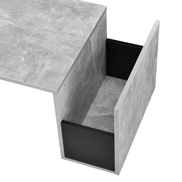 Couchtisch Bollnäs 90x45x35 cm mit Ablagefach versch. Farben en.casa