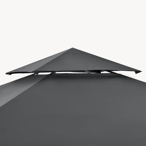 Grillpavillon Parga 250x241x151 cm Dunkelgrau [en.casa]