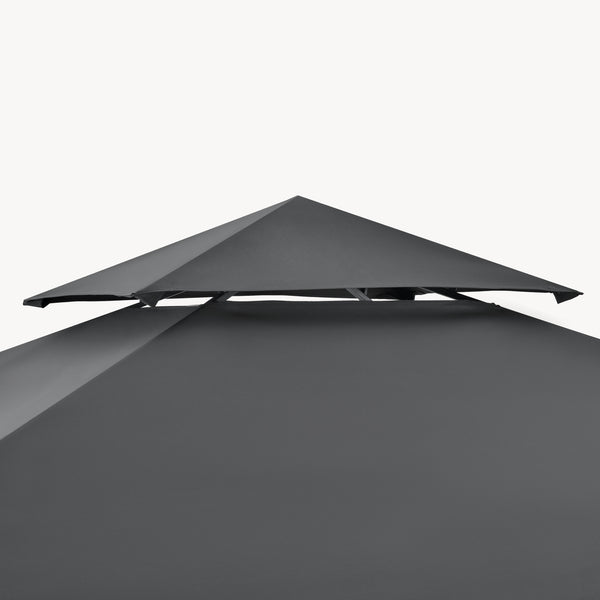 Grillpavillon Parga 250x241x151 cm Dunkelgrau [en.casa]