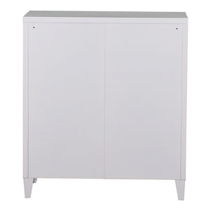 Metallschrank Oripää - 90x80x33cm - Weiß