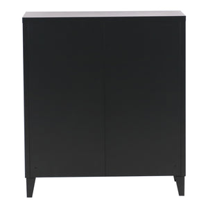 Metallschrank Oripää - 90x80x33cm - Schwarz