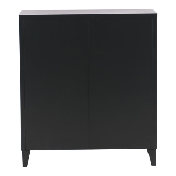 Metallschrank Oripää - 90x80x33cm - Schwarz