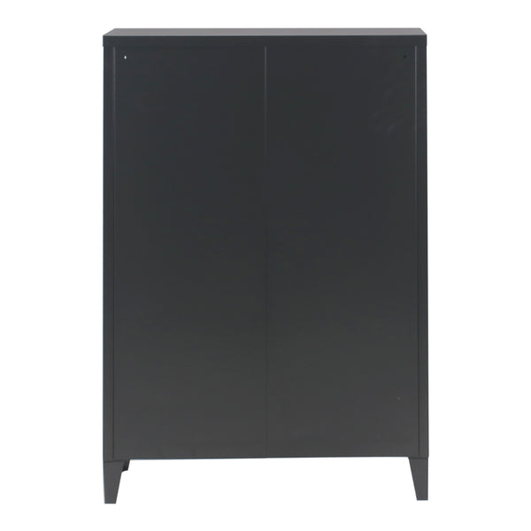 Metallschrank Oripää - 110x75x33cm - Schwarz