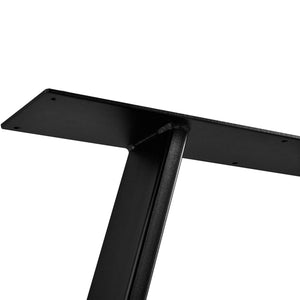 Tischgestell Lyngby 2er-Set Stahl 72x55cm Schwarz [en.casa]