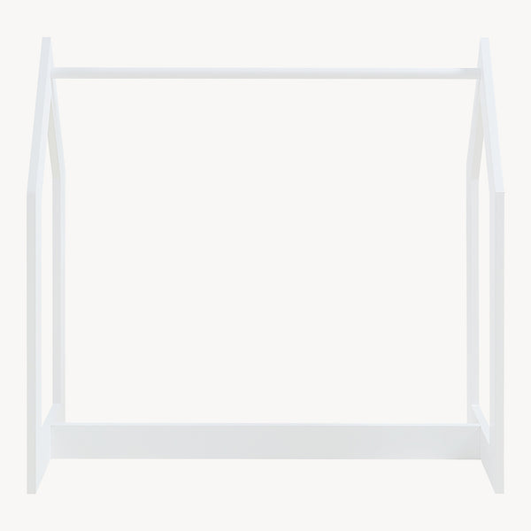 Garderobenständer Værløse 78x75x35cm Weiß [en.casa]