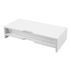 Monitorständer Ruovesi 12x51x25cm Weiß [en.casa]