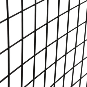 Wandgitter Sæby Metall 75 x 55 cm Schwarz [en.casa]